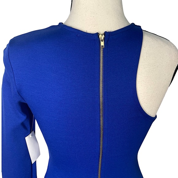 Charlotte Russe One Shoulder Long Sleeve Bodycon Dress w/ Cutout | NWT - Picture 6 of 8